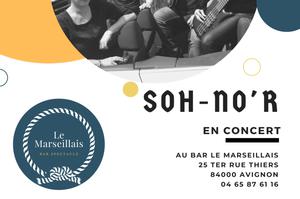 Soh No'r en concert au bar spectacle Le Marseillais