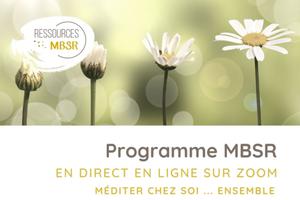 Méditation pleine conscience - programme MBSR - réduction du stress par la pleine conscience