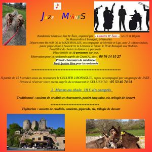 photo Randonnée Musicale Jazz M'Ânes Mazeyrolles à Bonaguil 17 et 18 juin