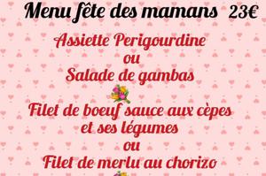 photo Menu fête des mamans