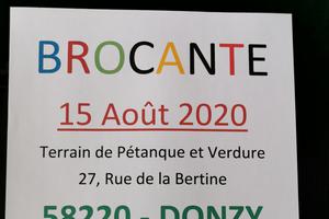 BROCANTE 15 AOÛT 2020