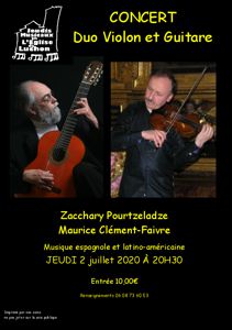 photo 3eme concert des jeudis musicaux de Luchon - Violon et Guitare