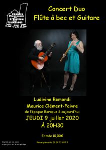 photo 4eme concert des jeudis musicaux de Luchon - Flûte à bec et Guitare