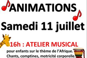 photo Atelier musical pour enfants et escargolade