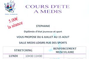 photo COURS de STRETCHING et RENFORCEMENT MUSCULAIRE du 6 juillet 2020 au 15 août 2020