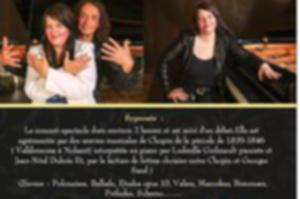 concert -spectacle Sand et Chopin, le Duo Mythique , piano Solo