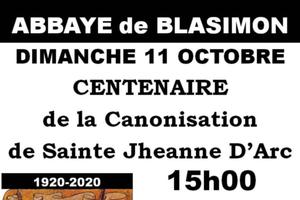 Centenaire de la canonisation de Sainte Jeanne d'Arc concert et conférence Abbaye de Blasimon