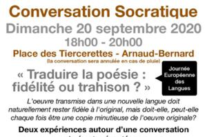 photo CONVERSATION SOCRATIQUE : 