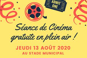 Séance de Cinéma gratuite en plein air