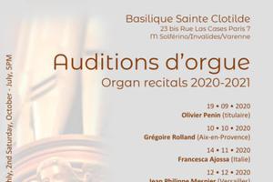 Audition d'orgue par Grégoire Rolland