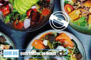 Quizz: Cuisine du monde