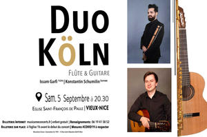 Duo Köln - Concert de musique classique à Nice - Samedi 5 septembre