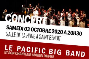 LE PACIFIC BIG BAND ET SON CHANTEUR ADRIEN DUPRE INVITE ANANDHA SEETHANEN POUR SON CONCERT ANNUEL