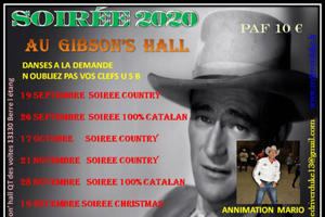 photo Soirée danse et musique country au Gibson's Hall