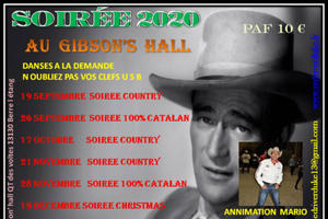 photo Soirée danse et musique country au Gibson's Hall