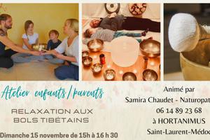 photo Atelier Enfants/Parents «Relaxation Sonore aux bols Tibétains »