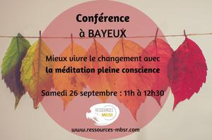 Conférence - méditation pleine conscience
