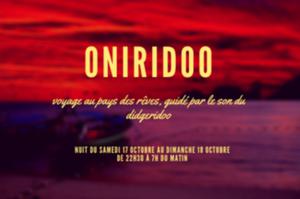 photo Oniridoo, voyage au pays des rêves, guidé par le son du didgeridoo