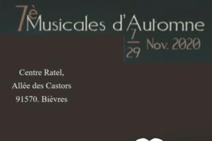 7ème  Musicales d’Automne 7-29 Novembre 2020