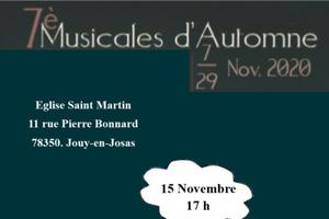 photo 7ème  Musicales d’Automne 7-29 Novembre 2020