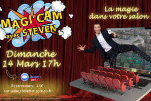 MAGI'CAM avec STEVEN MAGICIEN, Spectacle de magie en ligne