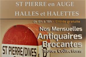 Marché mensuel d'Antiquités-Brocante de St PIERRE en AUGE(14) ANNULE