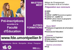 photo Pré-inscriptions à la Faculté d'Éducation