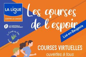 Les courses de l'espoir de Lué et la marche solidaire virtuelles