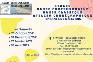 photo Stages enfants danse contemporaine, danse classique, atelier chorégraphique à L'ATELIER-COMPAGNIE AGORA
