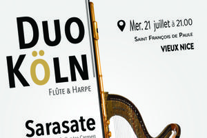 Duo Köln - Flûte & Harpe - Mercredi 21 Juillet à Nice