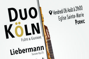 Duo Köln - Flûte & Guitare - Vendredi 06 Août à Pornic