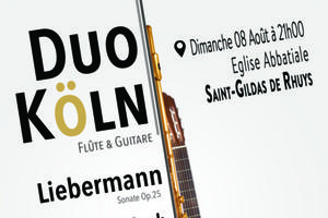photo Duo Köln - Flûte & Guitare - Dimanche 08 Août à Saint-Gildas de Rhuys