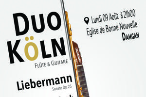 Duo Köln - Flûte & Guitare - Lundi 09 Août à Damgan