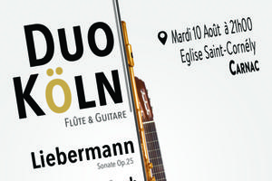 photo Duo Köln - Flûte & Guitare - Mardi 10 Août à Carnac