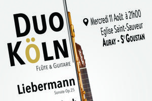 Duo Köln - Flûte & Guitare - Mercredi 11 Août à Auray