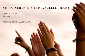 Dîner-Concert Villa Aliénor X Emmanuelle Henry
