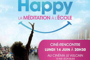 photo Ciné-rencontre du film Happy, la méditation à l'école