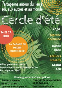 Cercle d'été 26/27 Juin