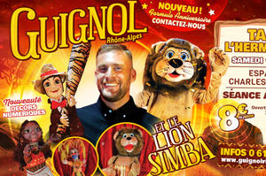 photo Guignol Rhône Alpes et le lion Simba