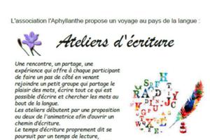 Atelier d'écriture