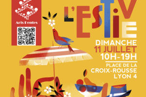 photo 11 juillet : marché des créateurs L'Estive Place la Croix-Rousse à Lyon