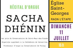 Récital d'orgue par Sacha Dhénin