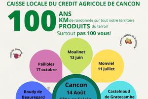 100 ans de la caisse locale du crédit agricole de Cancon