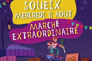 Marché extraordinaire du 11 août à Soueix