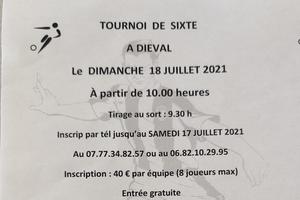 Tournoi de sixte Diéval