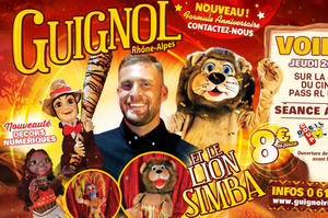 photo Guignol Rhône Alpes et le lion Simba