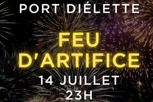 photo Feu d'artifice à Port Diélette