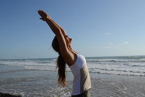 photo Yoga sur la plage