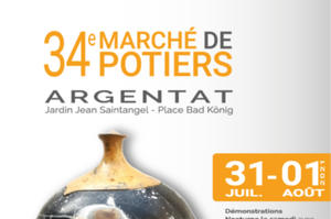 photo marché de potiers d'Argentat 2021