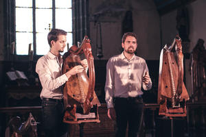 photo Jean et Mikaël harpe et chant celtique